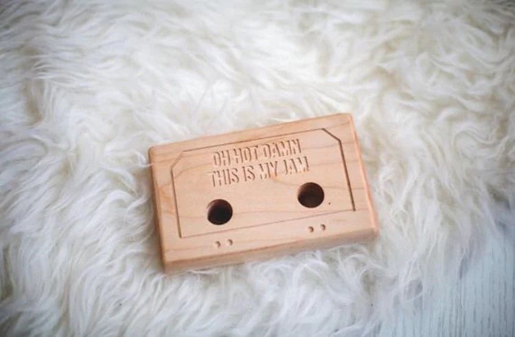 Mix Tape Wooden Teether
