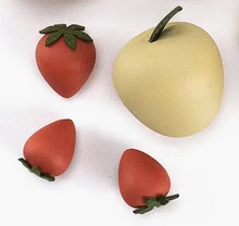 Load image into Gallery viewer, Wooden strawberry set and apple
