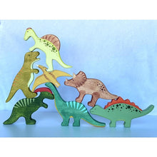 Load image into Gallery viewer, Hand Carved Dinosaur set
