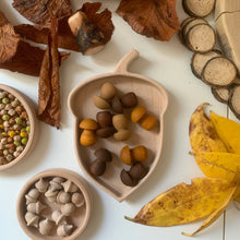 Load image into Gallery viewer, Acorn Sorting Tray with Grapat mushroom mandala
