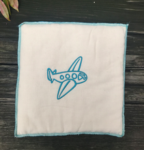 Load image into Gallery viewer, embroidered pillow airplane
