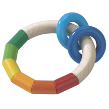 Load image into Gallery viewer, Close-up of Kringelring Teething Rattle by Haba
