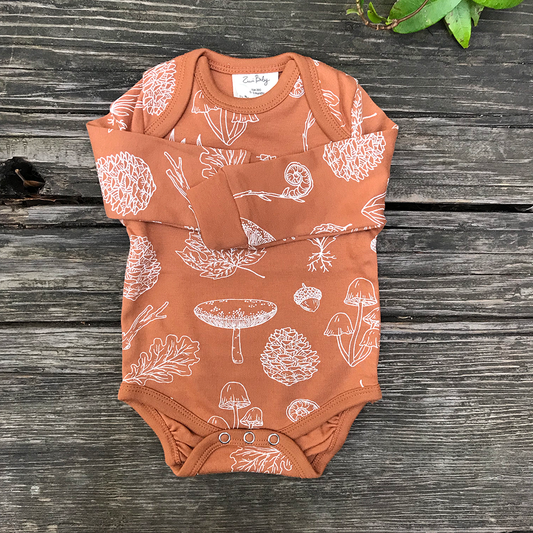 Organic Forest Long Sleeve Onesie