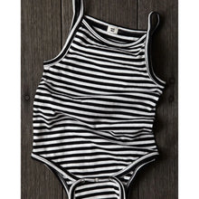 Load image into Gallery viewer, Striped Organic Cotton Tank Onesie
