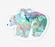 Load image into Gallery viewer, Jill Bliss Vinyl Bear Sticker
