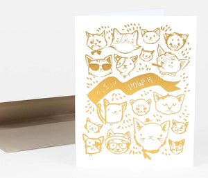 Pussy Power  Notecard with envelope