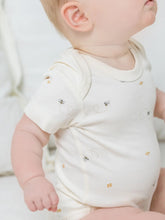 Load image into Gallery viewer, Short sleeve bee bodysuit
