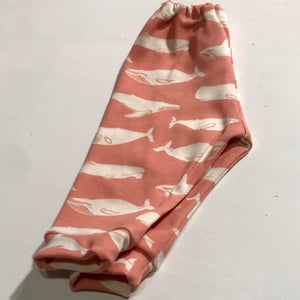 Coral Whale Baby Pants