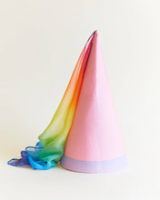 Load image into Gallery viewer, cone hat rainbow pink
