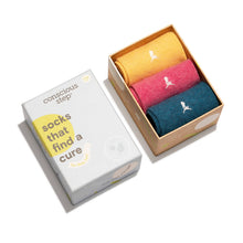 Load image into Gallery viewer, kids socks that find a cure box set
