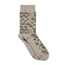 Load image into Gallery viewer, Socks that protect sloths flat lay
