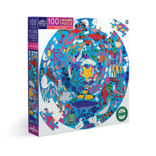 Load image into Gallery viewer, Under the Sea 100-piece Round puzzle, box

