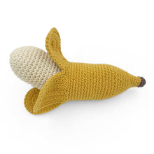 Load image into Gallery viewer, Banana Rattle 100% organic cotton
