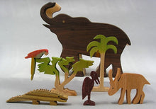 Load image into Gallery viewer, Elephant Story Box Playset with pieces out
