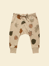 Load image into Gallery viewer, Organic Autumn Leaf Drawstring Pants flat lay
