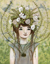 Load image into Gallery viewer, flower girl archival print
