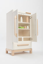Load image into Gallery viewer, White fridge by Milton and Goose opened
