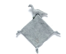 Load image into Gallery viewer, Grey dinosaur organic cotton comfort blanket

