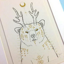 Load image into Gallery viewer, Fantastical forest bear print

