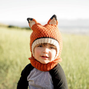 Fox animal hood hat by andes gifts