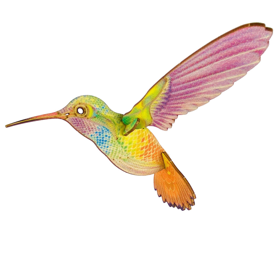 wooden humming bird