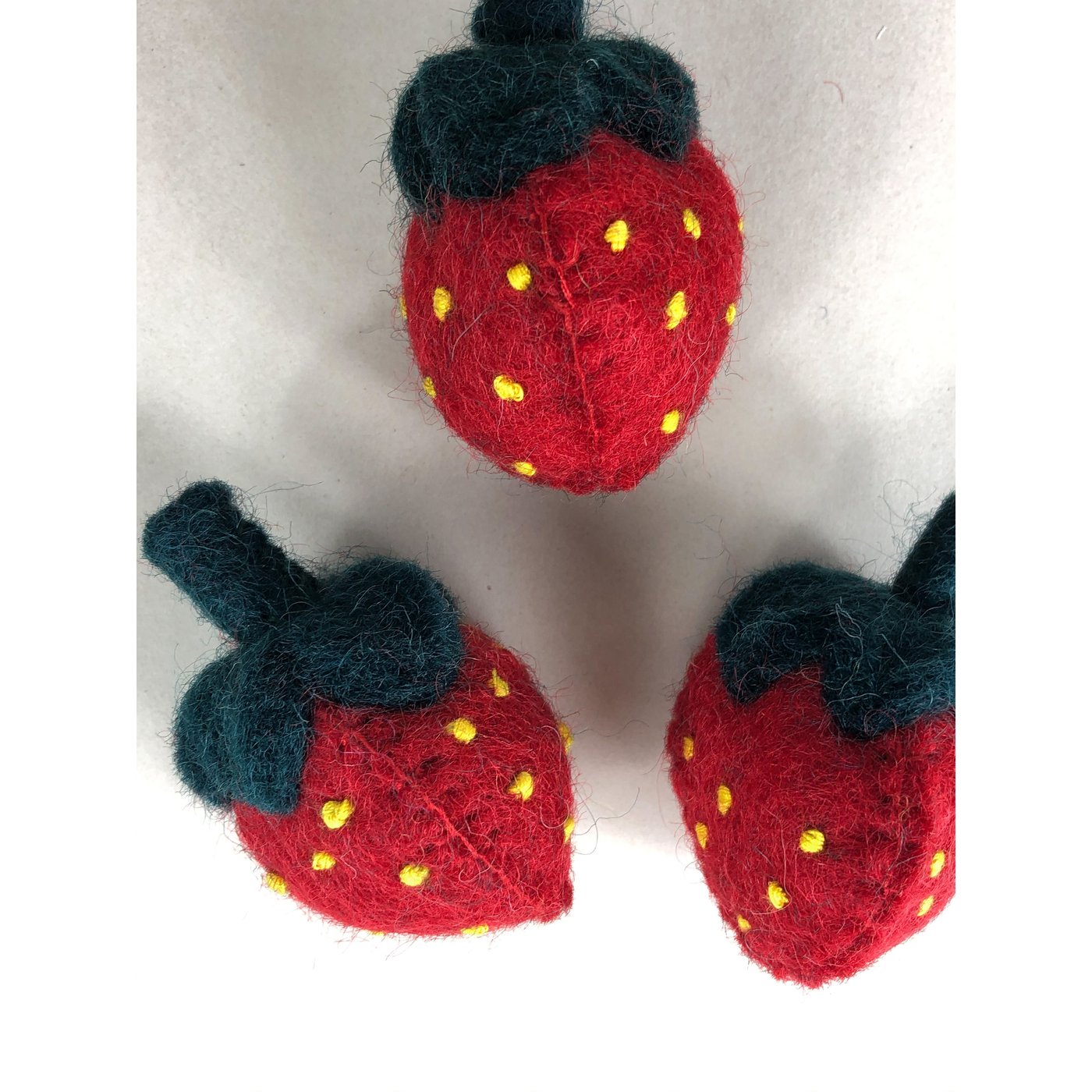 Wool Felt Strawberries