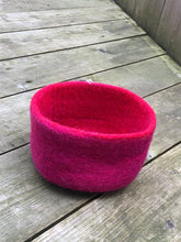 Load image into Gallery viewer, red wool felt bowl
