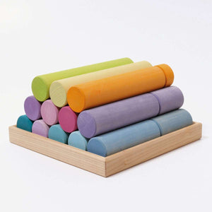 Large Pastel Building Rollers