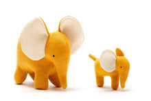Load image into Gallery viewer, Organic Cotton Mustard ElephantS
