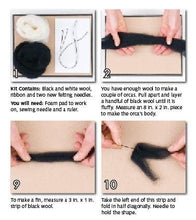 Load image into Gallery viewer, Orca Needle Felting Kit Instructions
