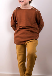 Organic Merino Wool Mani Pants in Sun Ochre by organics by feldman
