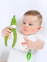 Load image into Gallery viewer, Baby holding an Organic green beans toy

