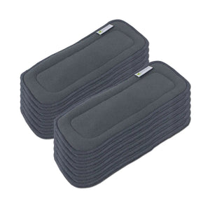 Stack of Charcoal Bamboo Diaper Inserts
