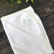 Load image into Gallery viewer, Two Green Owls Organic Baby Blanket Gift Set

