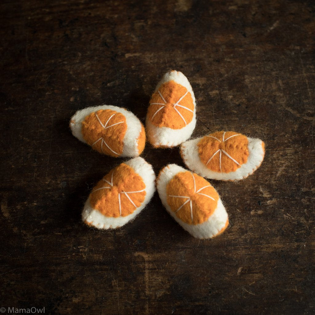 Wool Felt Orange Slices