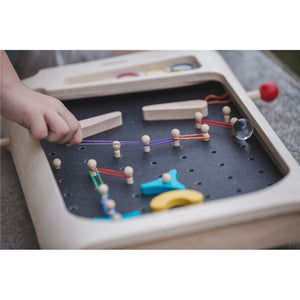 DIY wooden Pin Ball Game by Plan Toys