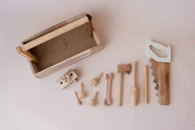 Load image into Gallery viewer, wooden tool set laid out on a flat surface
