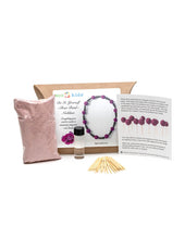 Load image into Gallery viewer, Rose bead necklace kit open with box
