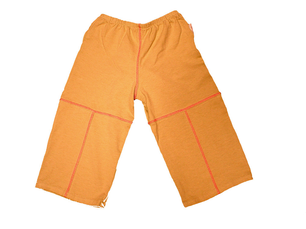 TwOOwls Light Brown/Red Baby Pant -100% organic cotton-Made in the USA