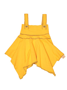 TwOOwls Yellow/Green Baby 3in1 Dress/Skirt/Top -100% organic cotton-Made in the USA