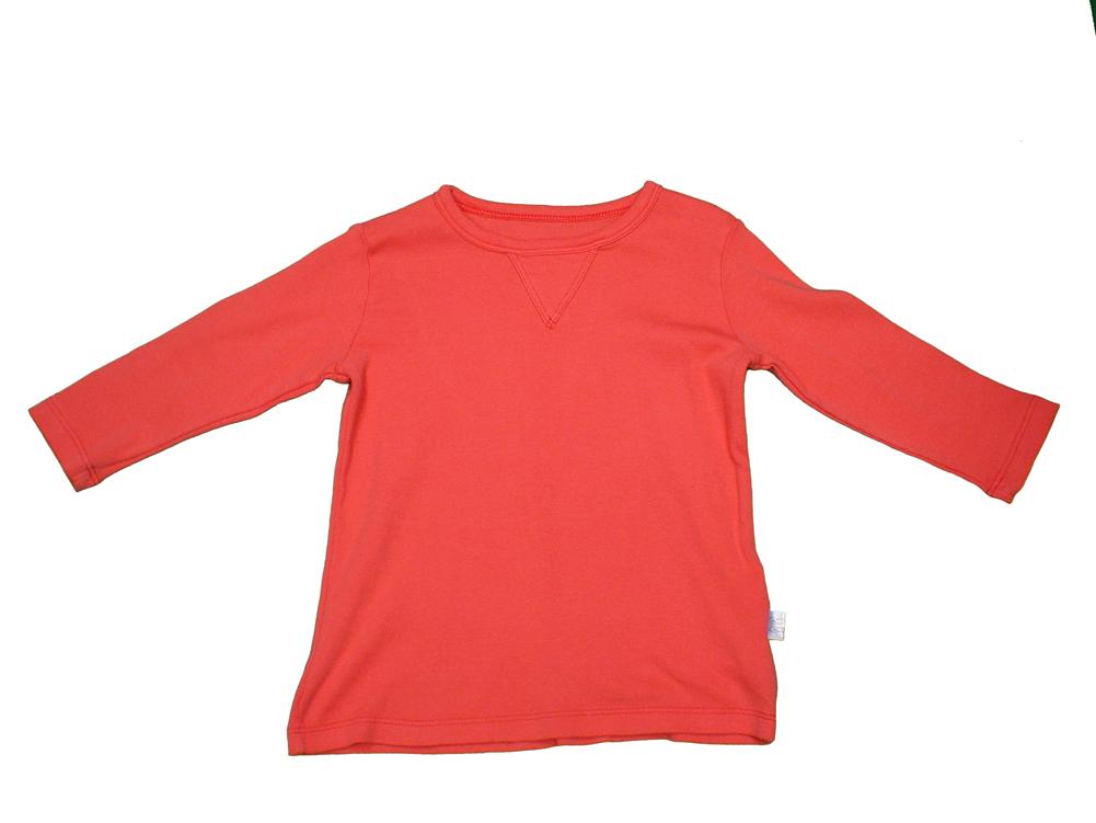 Orange Red Baby long Sleeve Tunic Tee