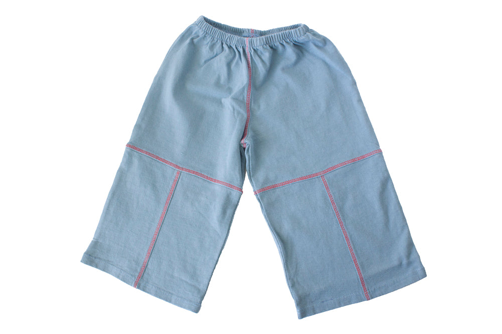 TwOOwls Blue/Red Baby Pant -100% organic cotton-Made in the USA
