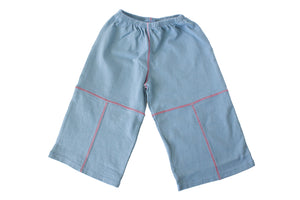 TwOOwls Blue/Red Baby Pant -100% organic cotton-Made in the USA