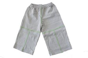 TwOOwls Grey/Green Baby Pant -100% organic cotton-Made in the USA
