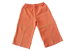 TwOOwls Orange/Green baby Pant -100% organic cotton-Made in the USA