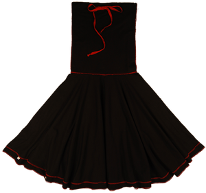 TwOOwls Black/Red Womens 3in1 Dress -100% organic cotton