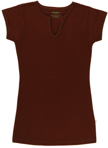 TwOOwls Brown/Blue Short Sleeve Tee -100% organic cotton