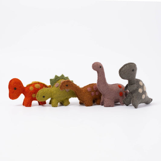 Small Wool Felt Dinosaur