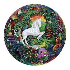 Unicorn Garden Round Puzzle