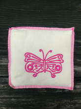 Load image into Gallery viewer, small embroidered pillow butterfly
